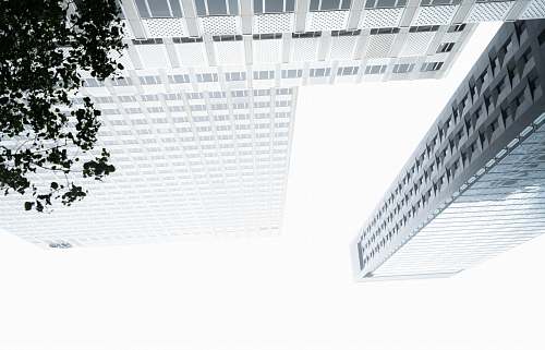 office building three high-rise buildings city